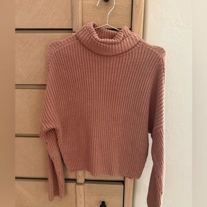 Abercrombie tan turtleneck sweater